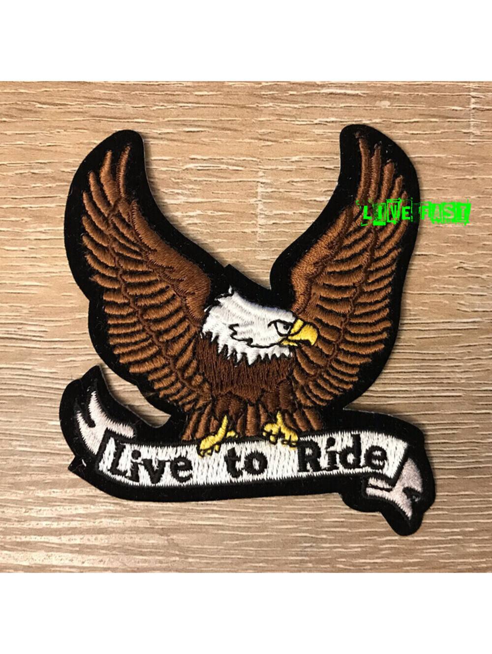 LIVE TO RIDE EAGLE BIKER PATCH chopper motorcycle biker patches embroidered